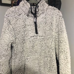 M PINK Soft Sherpa Fleece Pullover